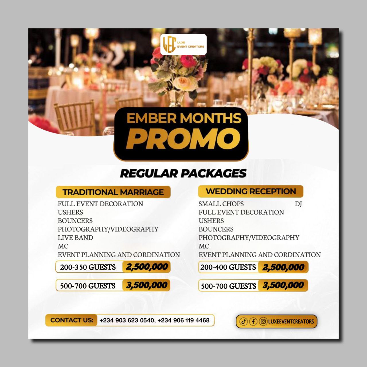 Event Management flyer