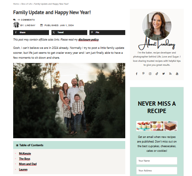 Story Content for Blog